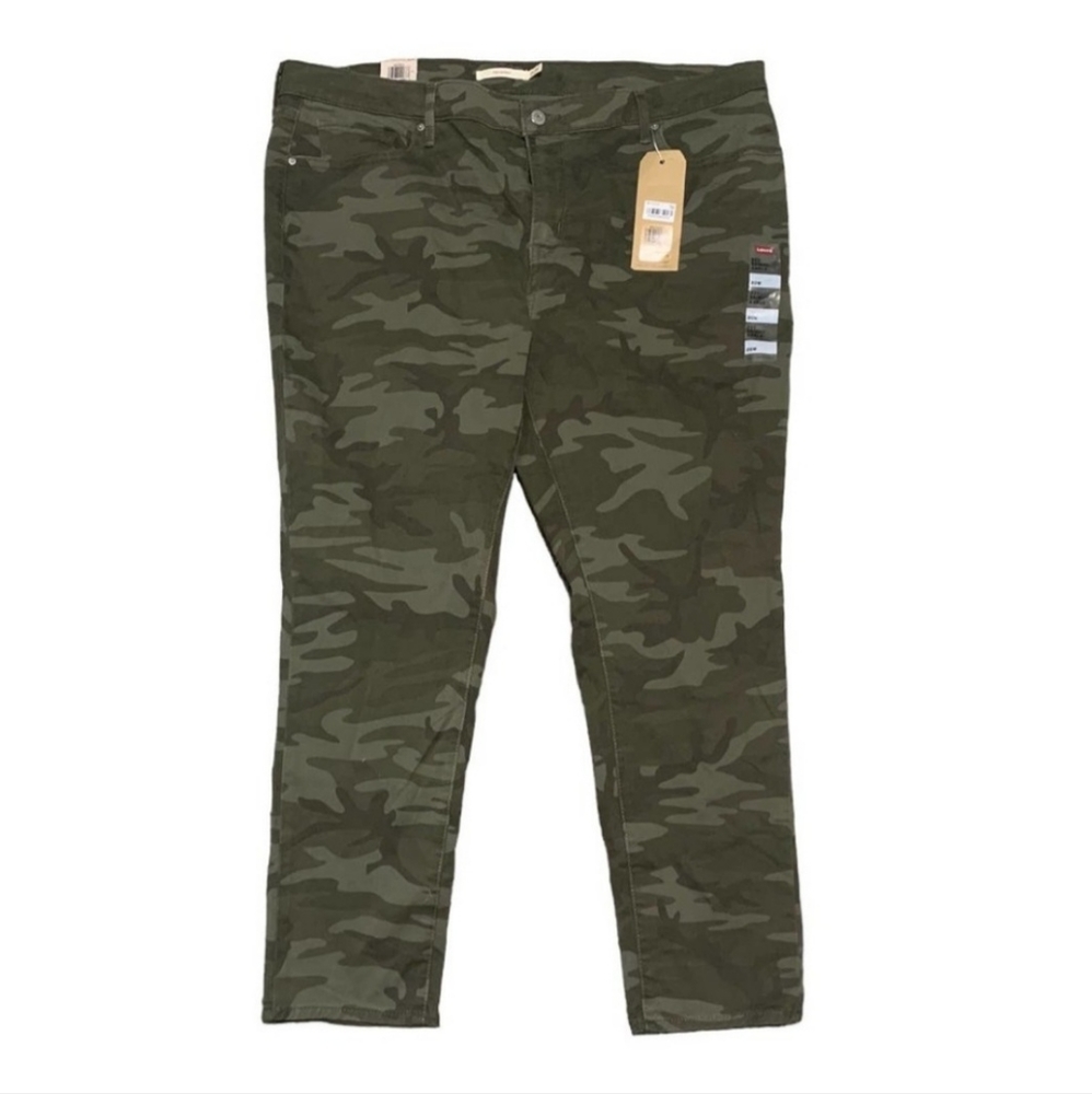 Levis 711 skinny camo ankle jeans